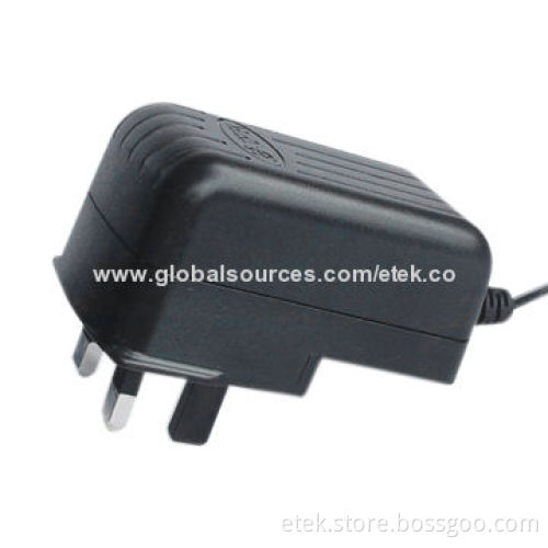 12W Switching Adapter with BS AC Plug and 90 to 264V AC Input Voltage